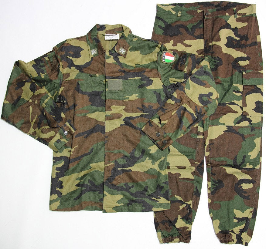 Original Italian Army Military Field Suit Camo Jacket and Pants