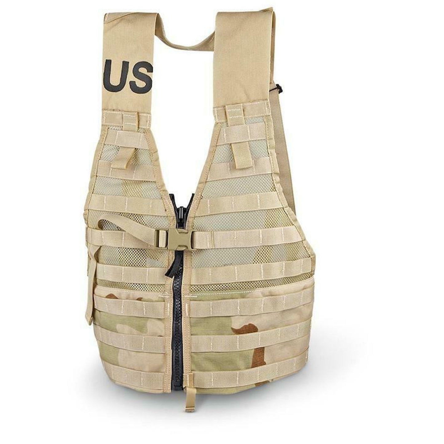 Original US Army Military Combat Vest MOLLE II Modular FLC 3 Col. Desert Used