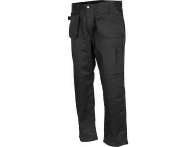Original Belgium Army Military Black Side Pockets Pants 65% Polyester New