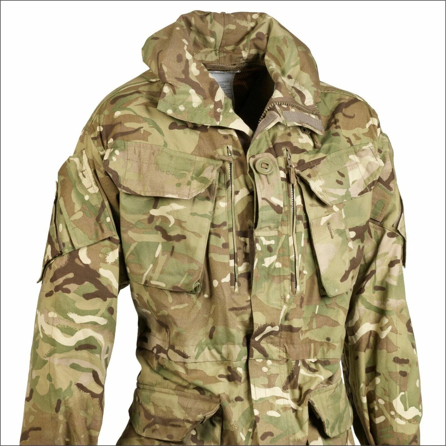 Genuine British Army Military Smock Windproof Parka MTP Combat Jacket Camo Used