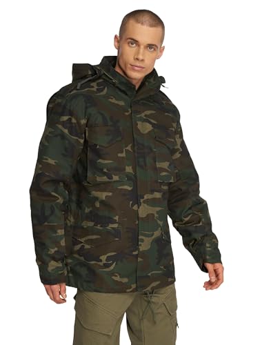 Brandit Individual Wear M-65 Classic Field Jacket for Man - Water-Repellent, with Removable Inner Jacket and Collar Hood