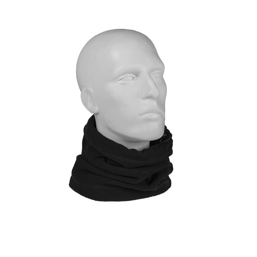 Mil-Tec Fleece Neck Warmer, Black, One Size, 12623002