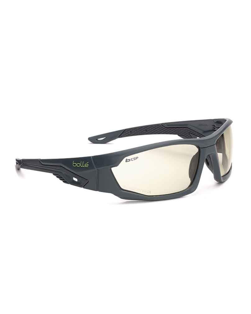 Bollé Rush+ Clear Safety Glasses – Platinum Anti-Fog PC Rimless
