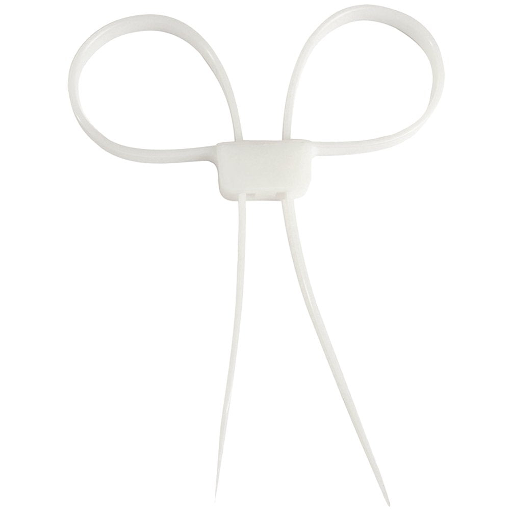 Mil-Tec Clear Plastic Handcuffs White