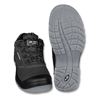 Mil-Tec Men’s Safety Shoes – Black Work Footwear