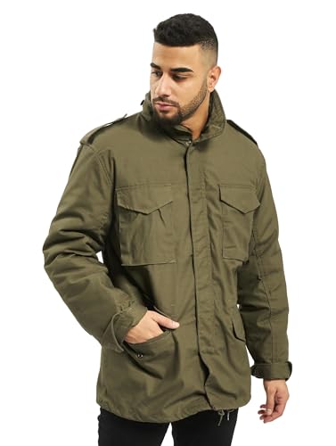 Brandit Individual Wear M-65 Classic Field Jacket for Man - Water-Repellent, with Removable Inner Jacket and Collar Hood