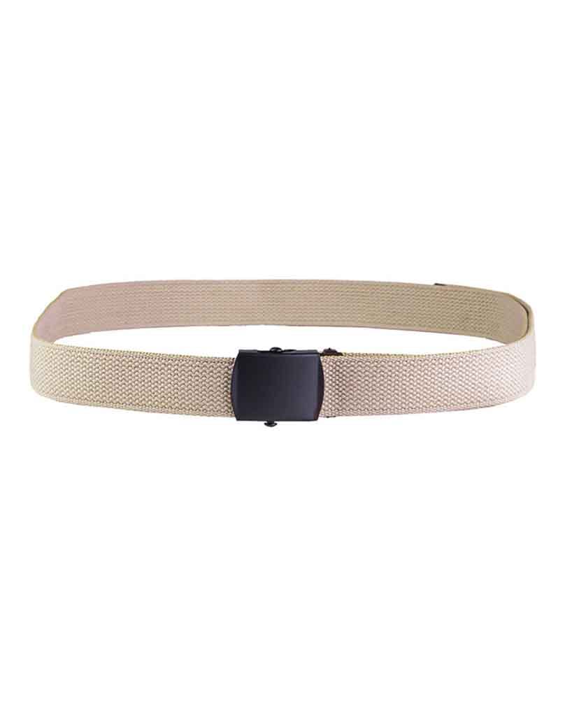 Mil-Tec US trouser belt cotton black buckle