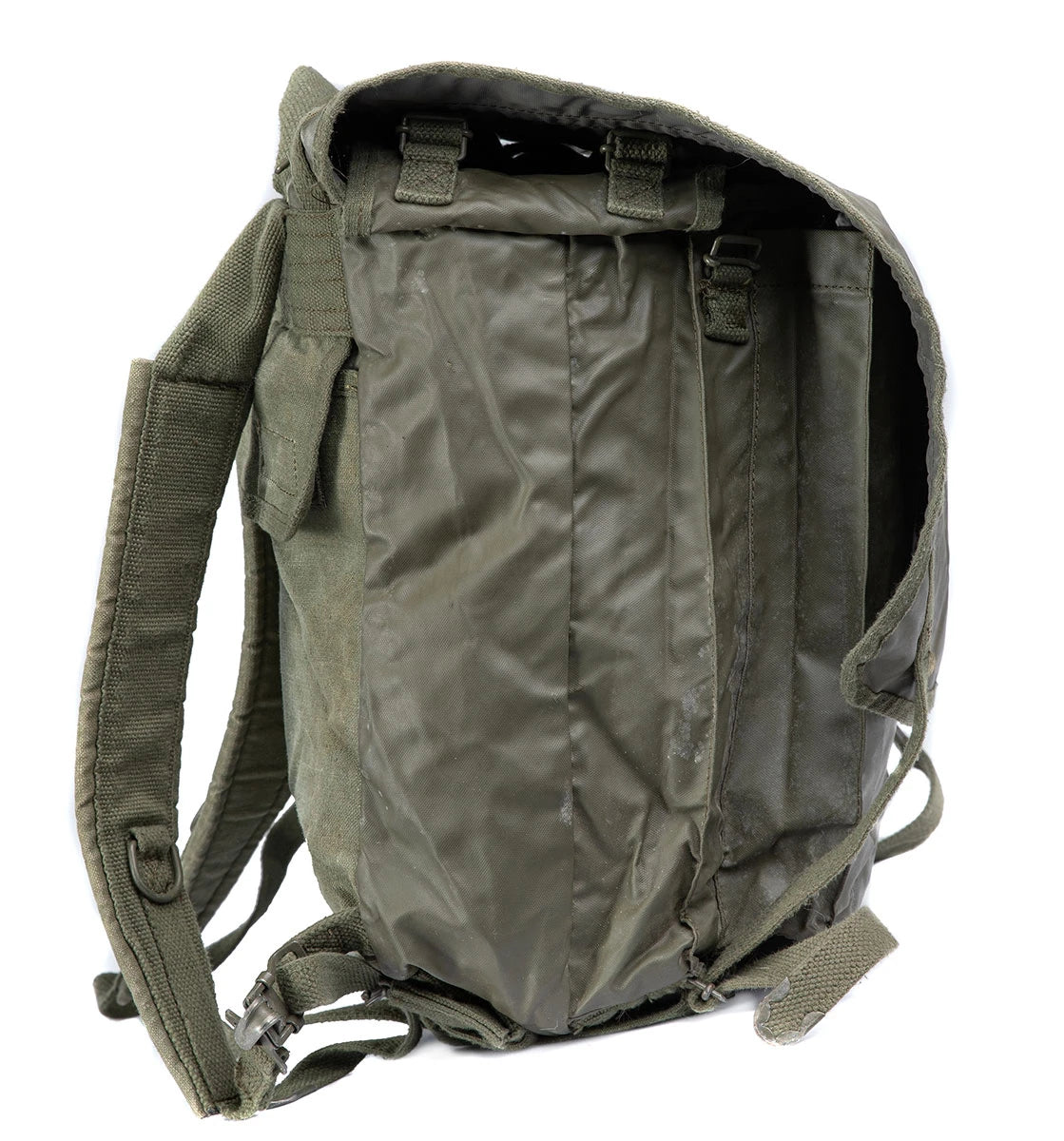 Authentic Vintage French Small F1 Military Backpack Rugged Durable Surplus Used