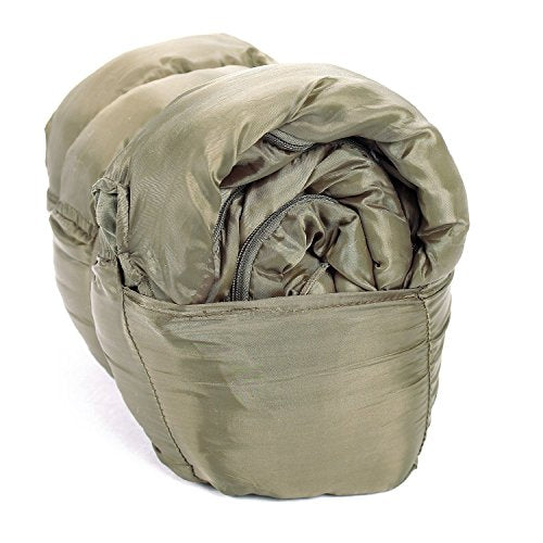 MIL-TEC Pilot Sleeping Bag, Olive Drab, 73 x 29.5, 14101001
