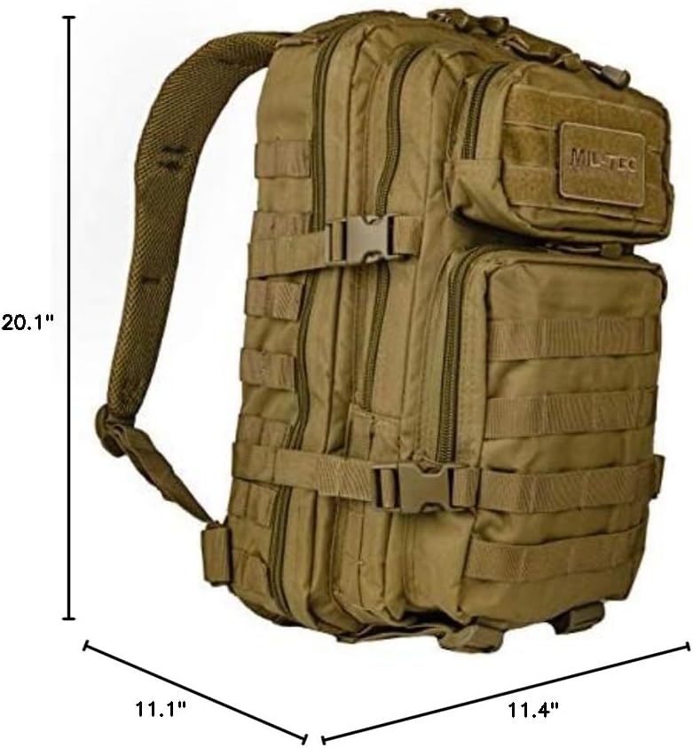 US Assault Backpack 36L Tactical Rucksack Coyote Military Army MOLLE Bag