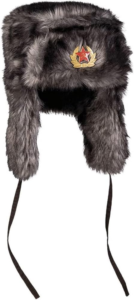 Mil-Tec Russian Shapka Winter Hat Black