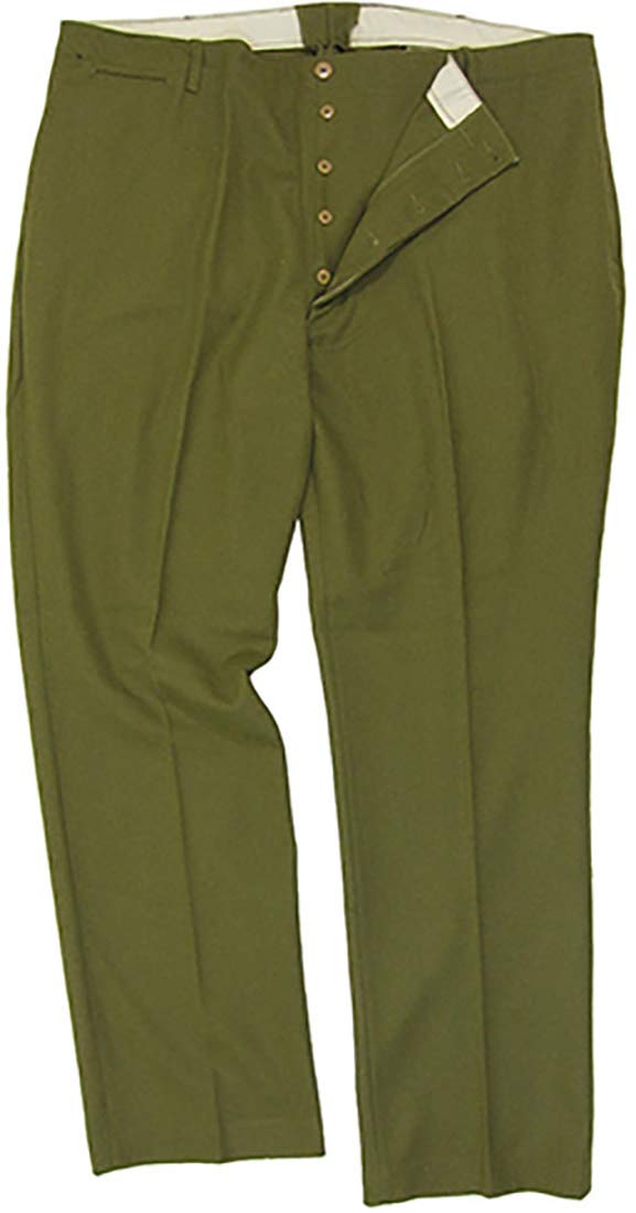 WW2 US M37 Wool Pants – Olive Drab Reproduction, Size 36