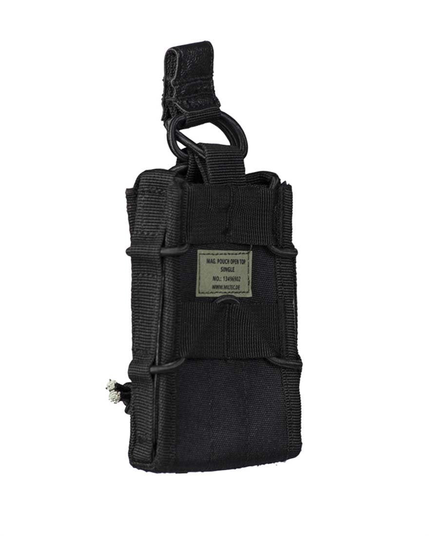 Mil-Tec Open Top Magazine Pouch Single Black