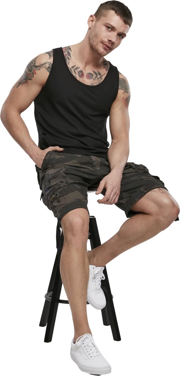 Brandit Men’s Tank Top Black S | Lightweight Cotton Sleeveless Shirt