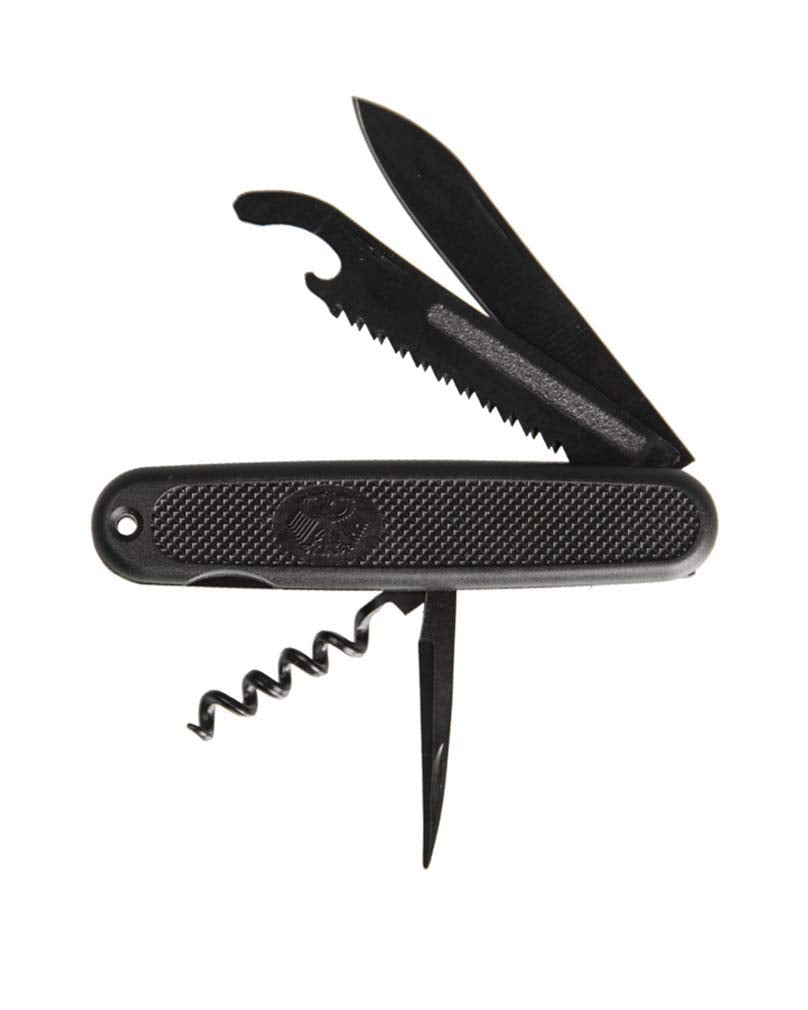 Mil-Tec h Unisex - Adult Pocket Knife, 15337050, Black, One Size