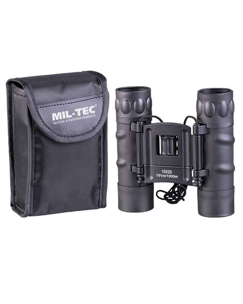 Mil-Tec Foldable Binocular Gen II 10x25 Black