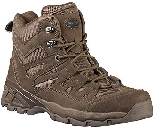 Mil-Tec Men’s Retro Backpacking Boots Black Tactical Outdoor Hiking