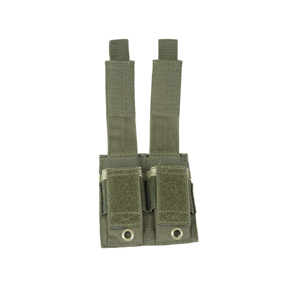 Mil-Tec Double Pistol Magazine Pouch, OD Green, 4.5 x .80 x 4.7, 13495501