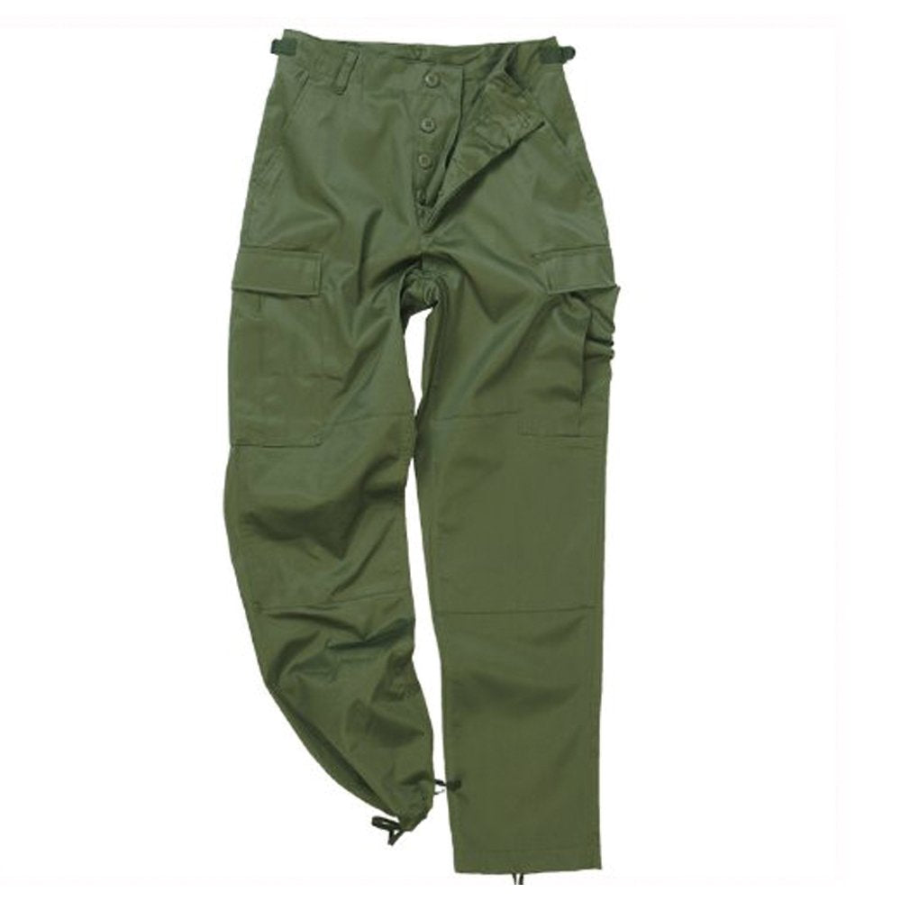 Mil-Tec US Ranger BDU Trousers Olive Military Combat Pants XS