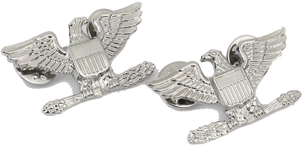 Mil-Tec US Army Rank Badge Metal Various Designs Collar Badges