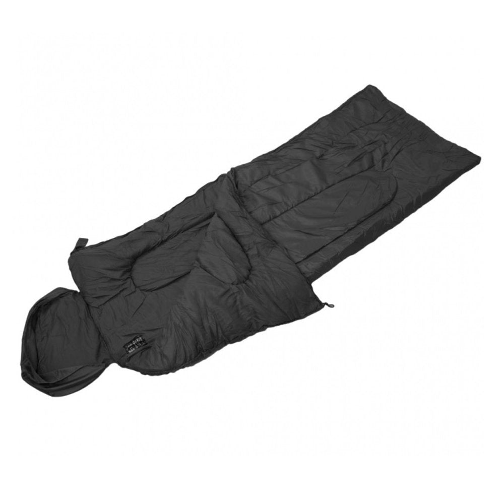 MIL-TEC Pilot Sleeping Bag, 100% Polyester, Black, 73 x 29.5, 14101002