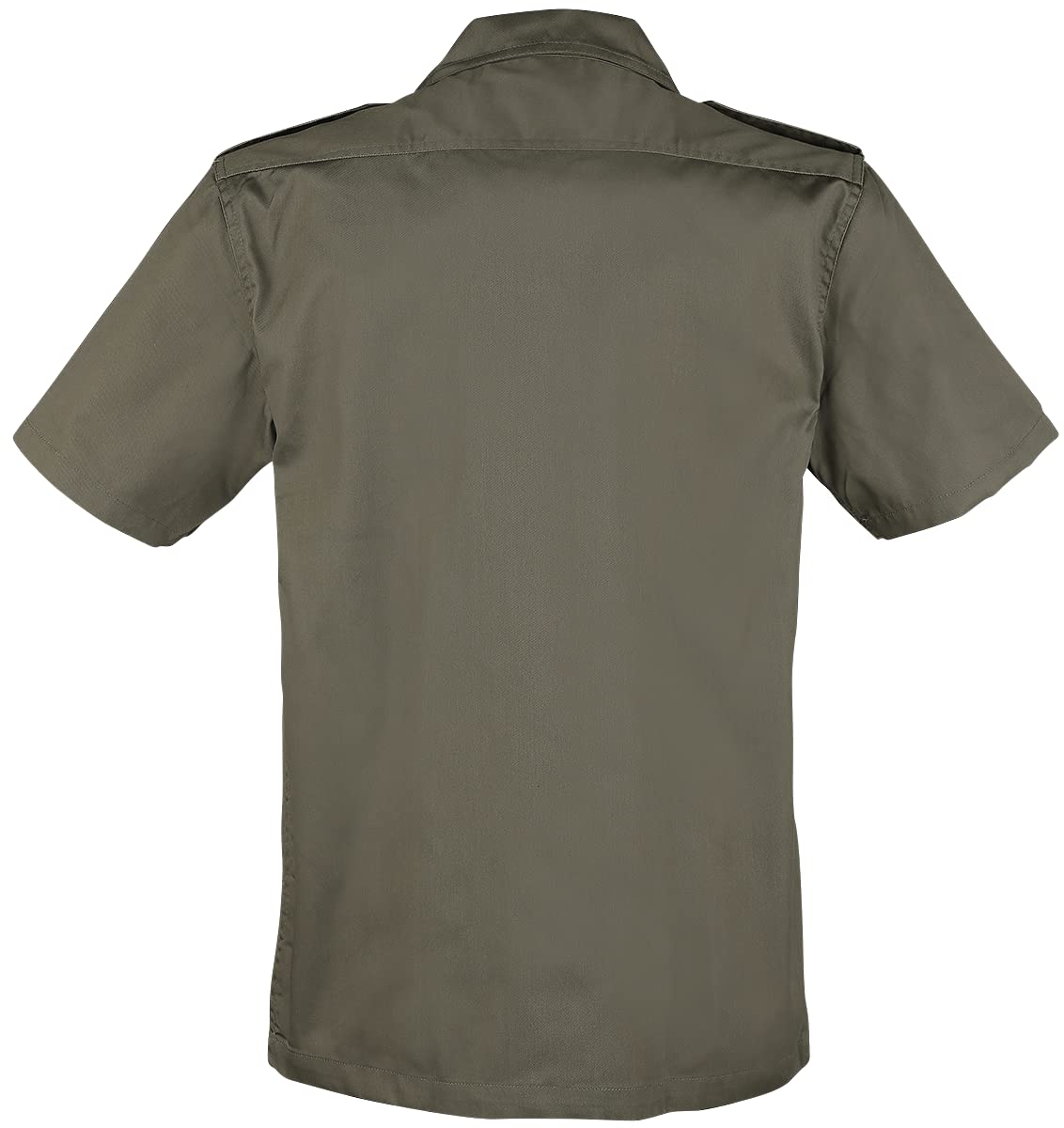 Brandit Men’s Olive Shirt – Half-Sleeve Casual Outdoor Military Style, Size 7XL