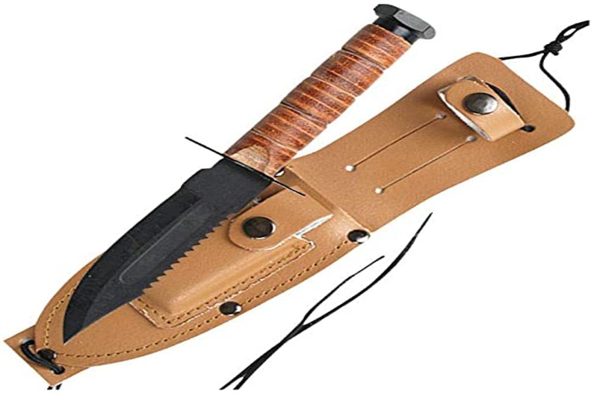US STYLE BROWN PILOT SURVIVAL KNIFE NEW