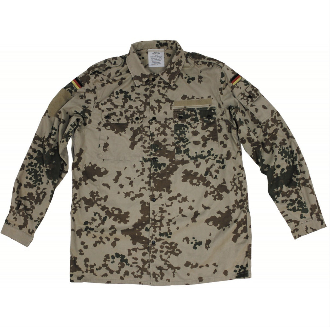 Original German Army Field Jacket Desert Tropic Combat Bundeswehr Camo Used