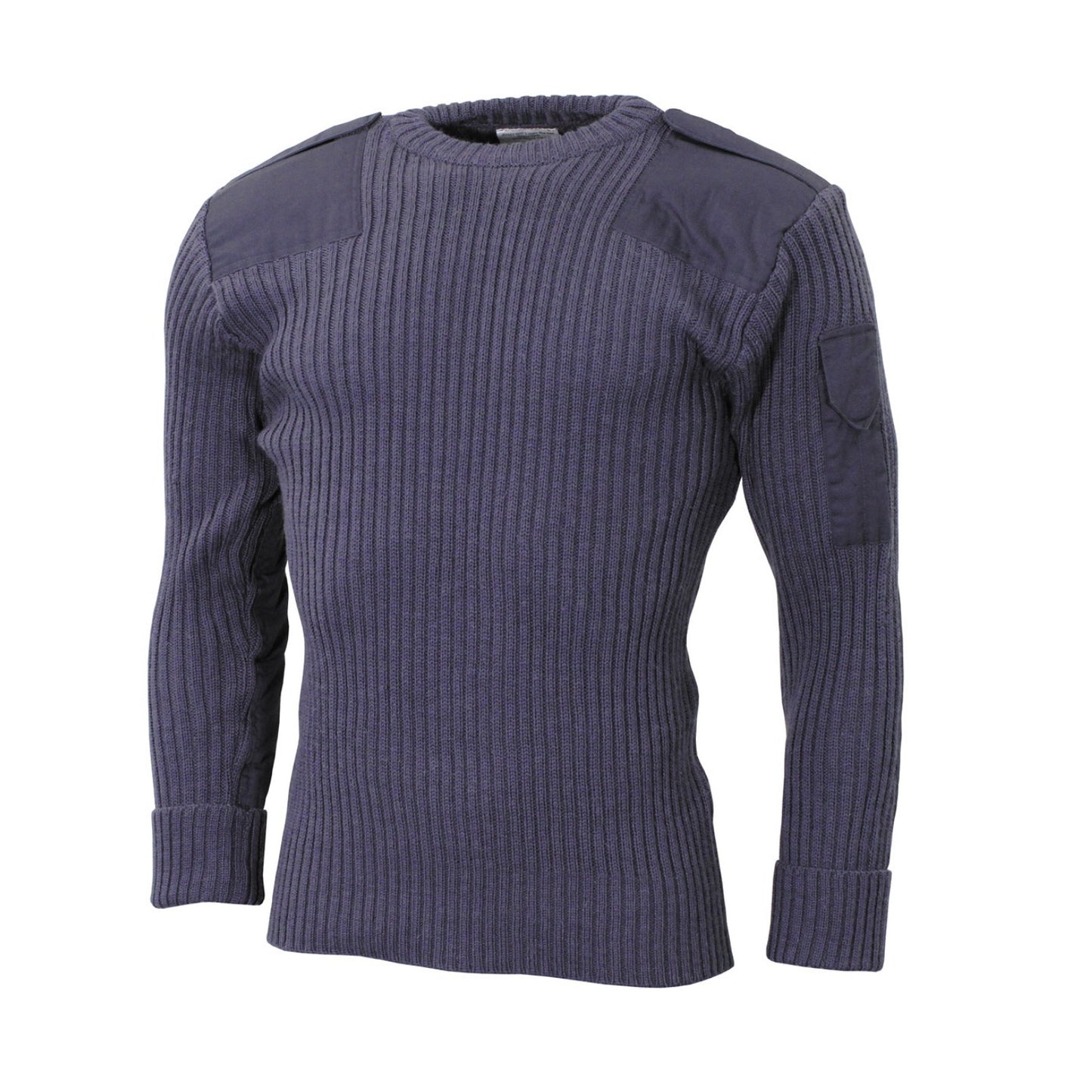 Original British Army Pullover Commando Jumper Blue Sweater Wool Used