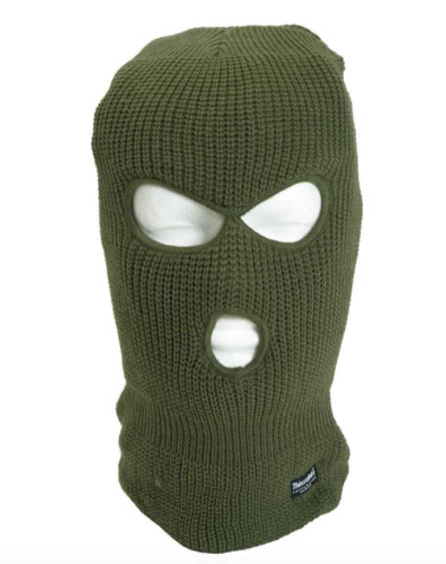 Army Military Tactical Combat Flexible Balaclava 3 Holes OD Green