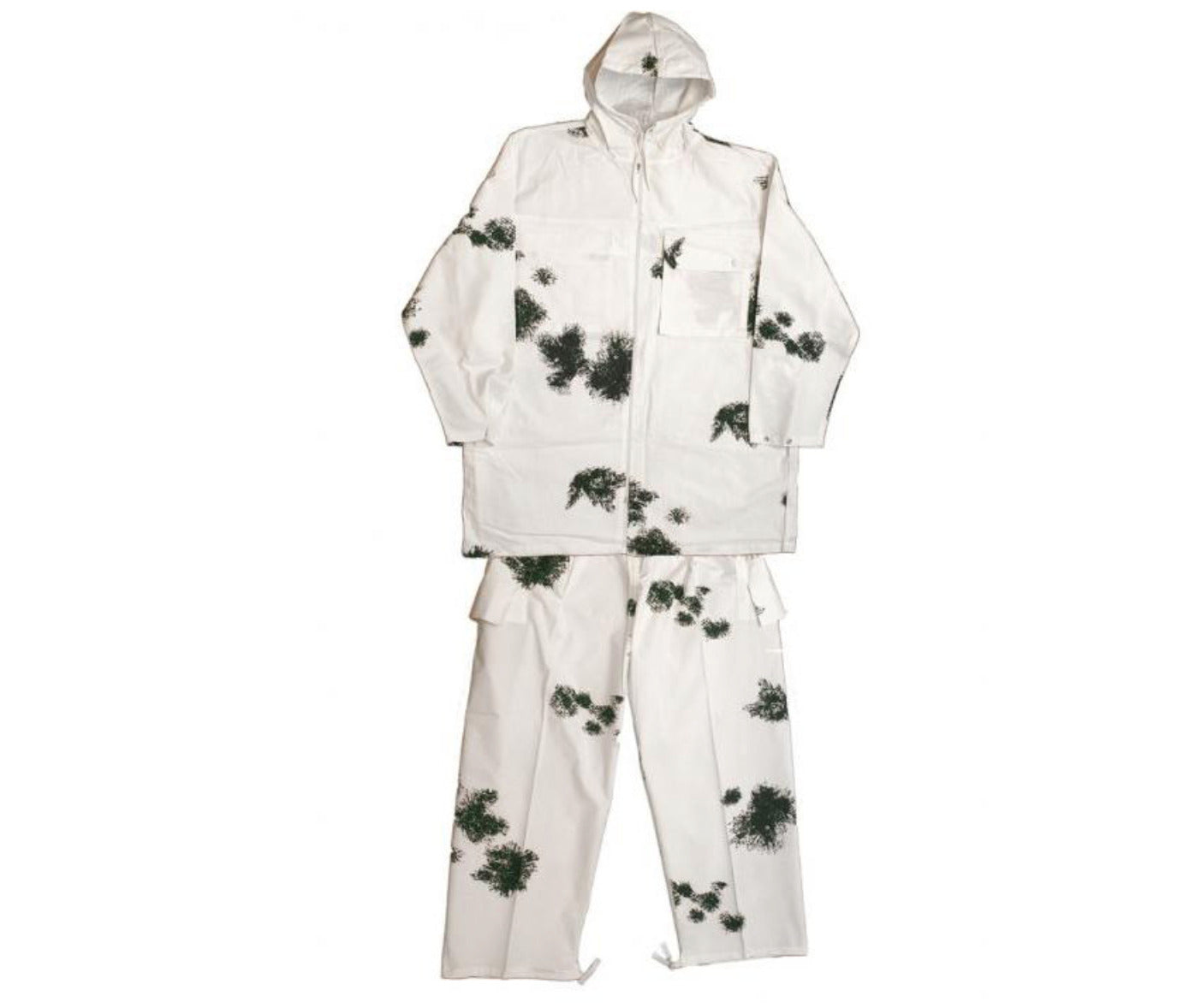 German Army BW Bundeswehr Jacket with Pants Snow Camo Suit Cotton