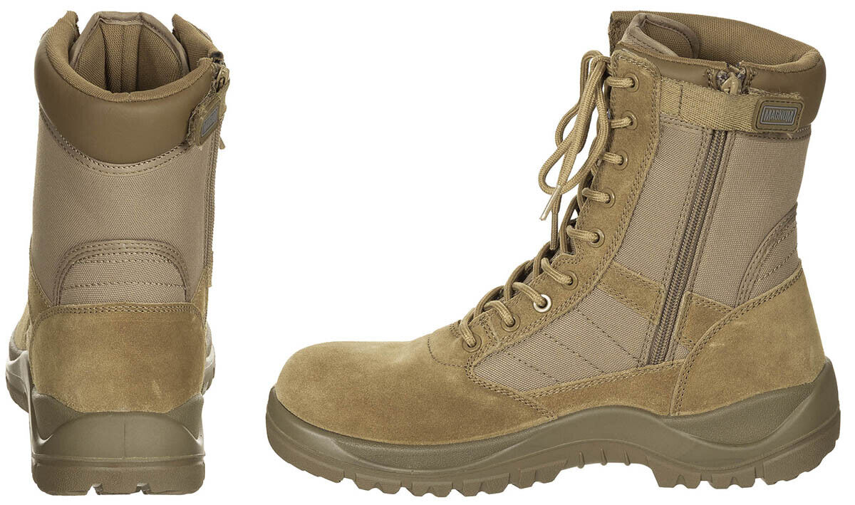 MAGNUM Centurion 8.0 SZ Combat Boots Coyote Lightweight Slip Resistant Outsole