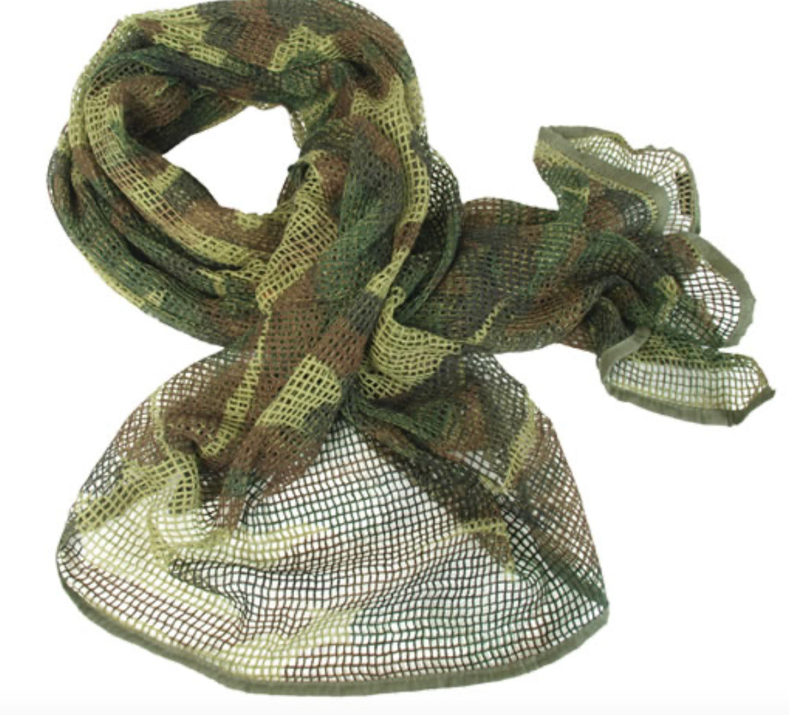 Military Army Style Net Scarf Universal Camouflage 100% Polyester Camo