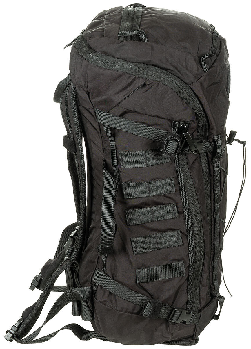 Black Cordura Backpack Mission 30 Adjustable Straps Multiple Pockets