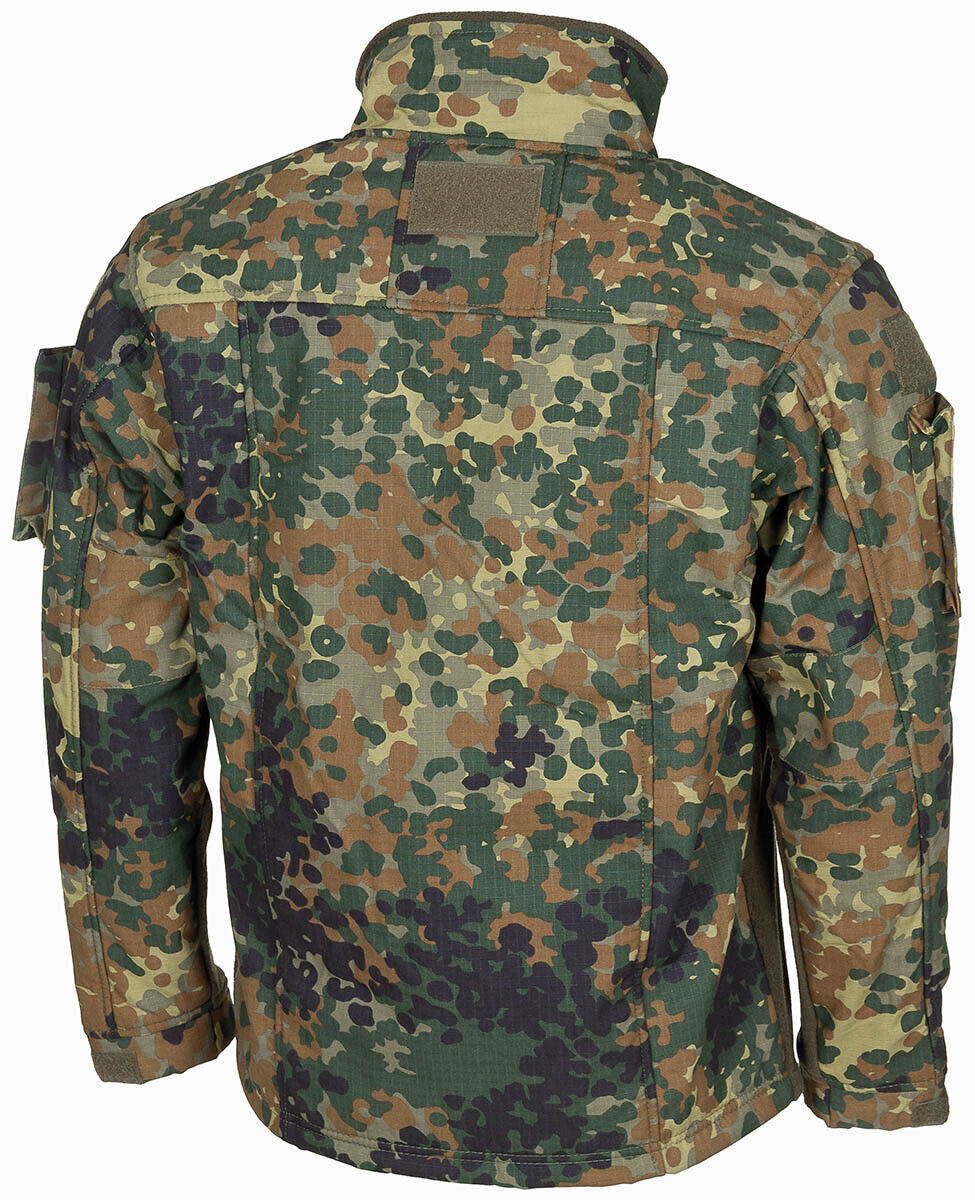 Army Jacket Combat Lining Tactical Military Fleece SoftShell Breathable BW Camo