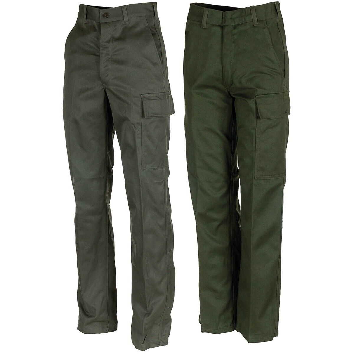 Original Belgian Army M64 Tactical Pants OD Green Military Surplus