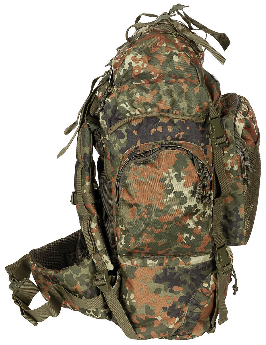 German Army Tactical Backpack 55 L Flecktarn Bundeswehr MFH New Military Camo