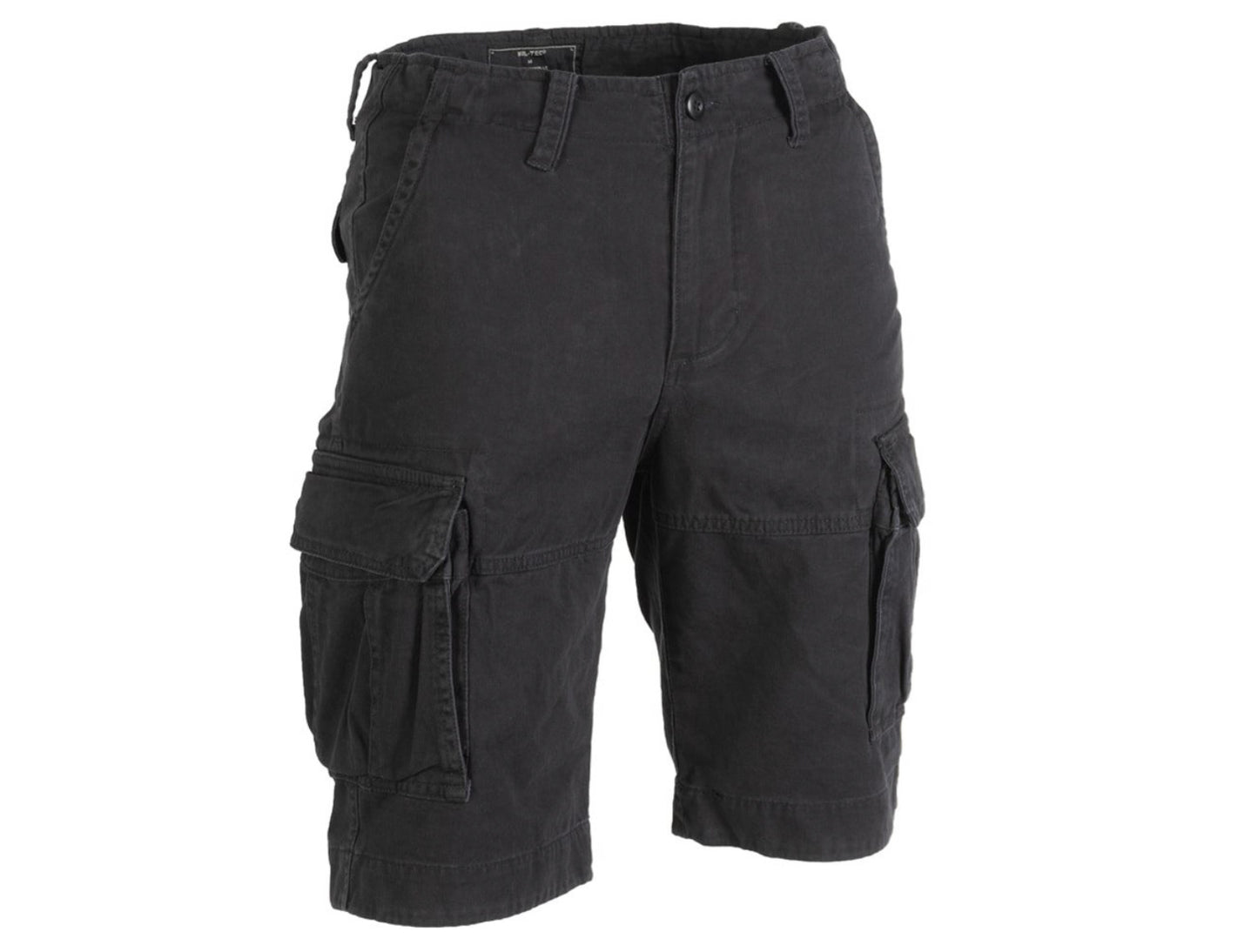 MIL-TEC US BDU Shorts Bermuda Army Patrol Outdoor Hunting Fishing Black Vintage