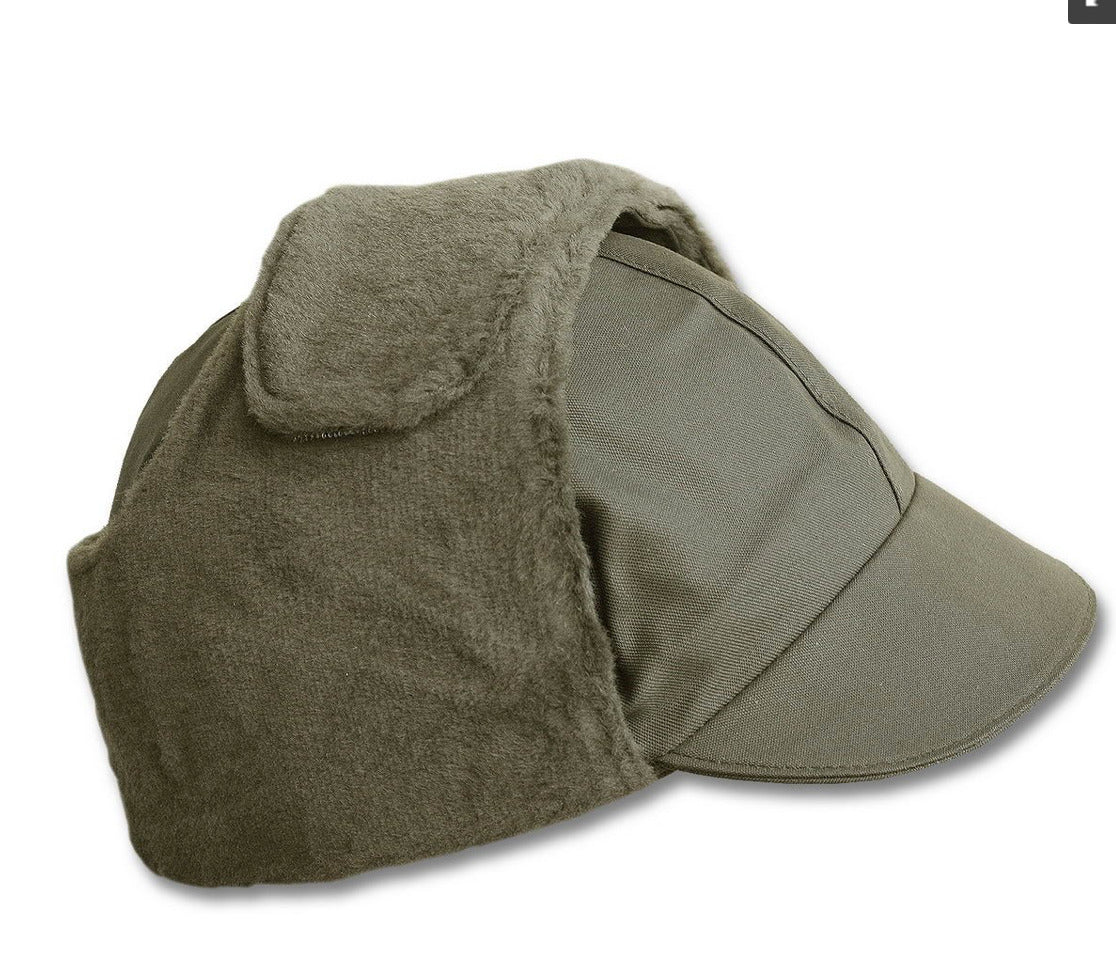 Original German Bundeswehr Army Genuine Od Winter Cap Hat BW Military Olive