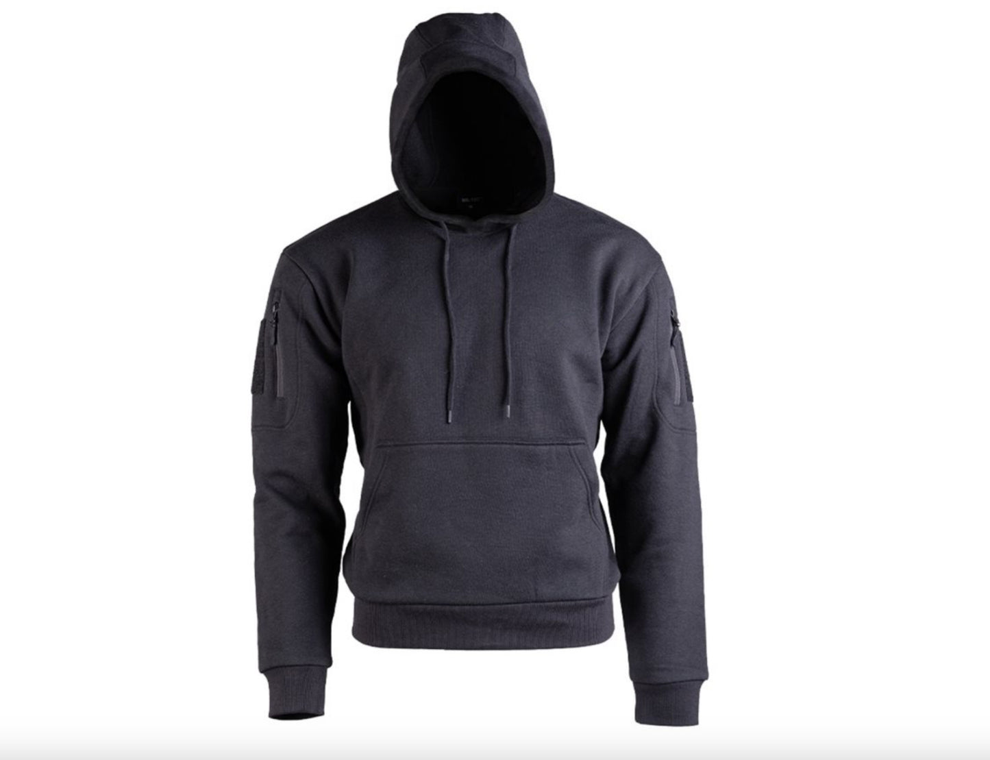 MIL-TEC Sport Military Tactical Zipped Hoodie Sweater Mens Outdoor Black