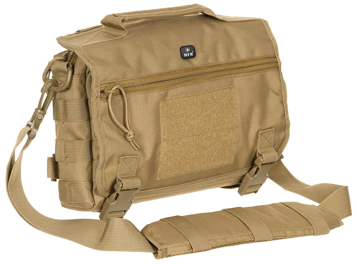 Shoulder Bag Military Army Combat Style Deluxe Adjustable MOLLE Coyote Tan