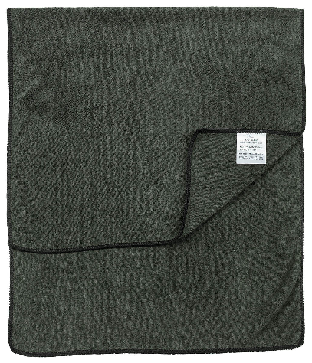 Original Dutch Army Military NL Towel Microfibre, OD Green Used
