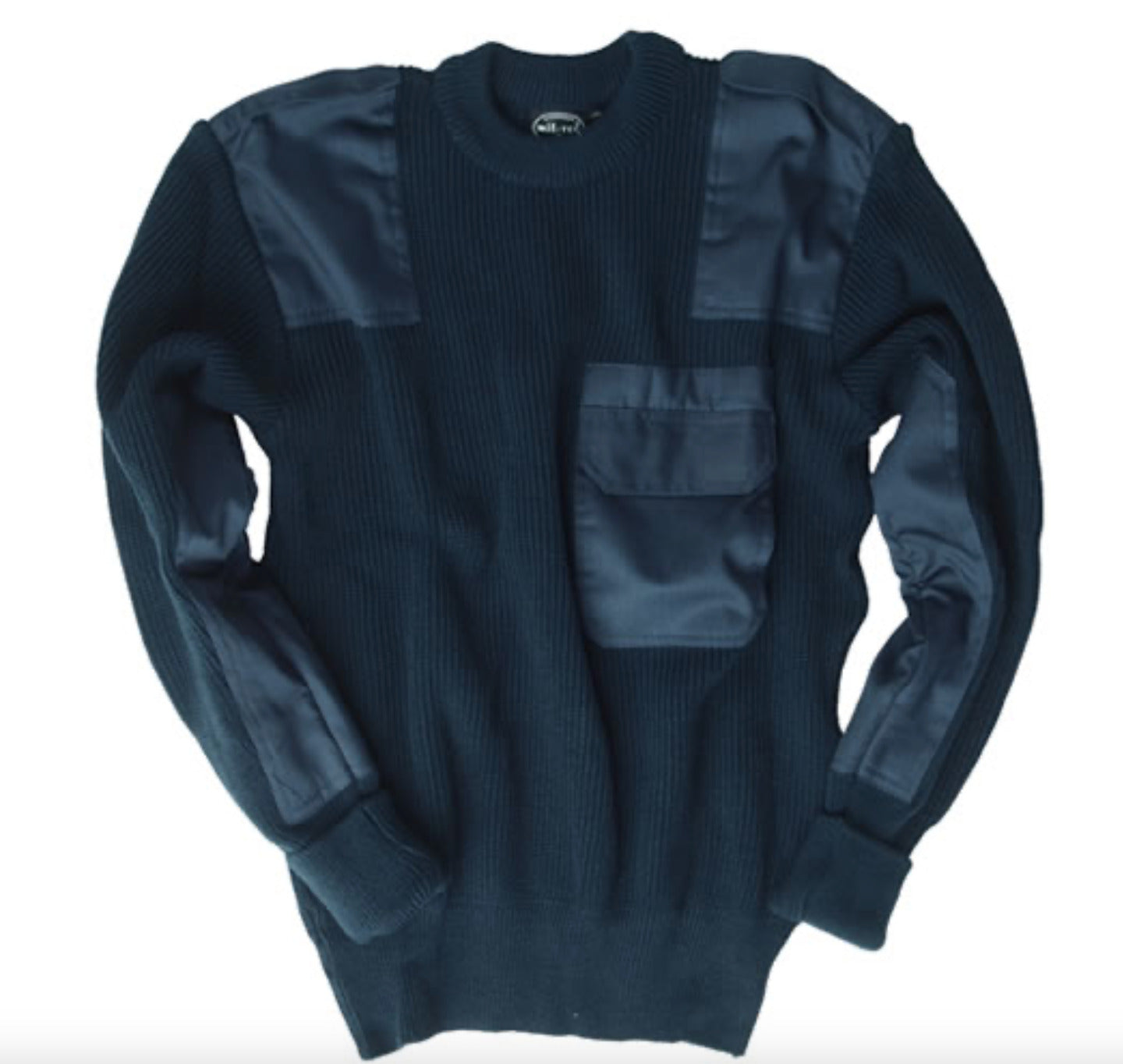 MIL-TEC German Army Military Style Outdoor Warm Sweater Acrylic Dark Blue