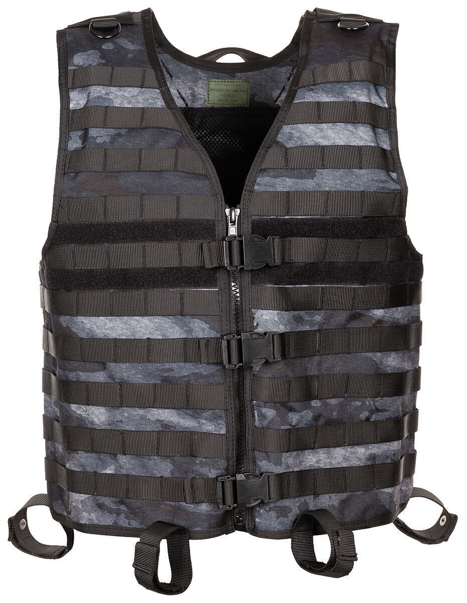 Tactical Air soft Paintball Military Molle Light Carrier Vest HDT Camo LE
