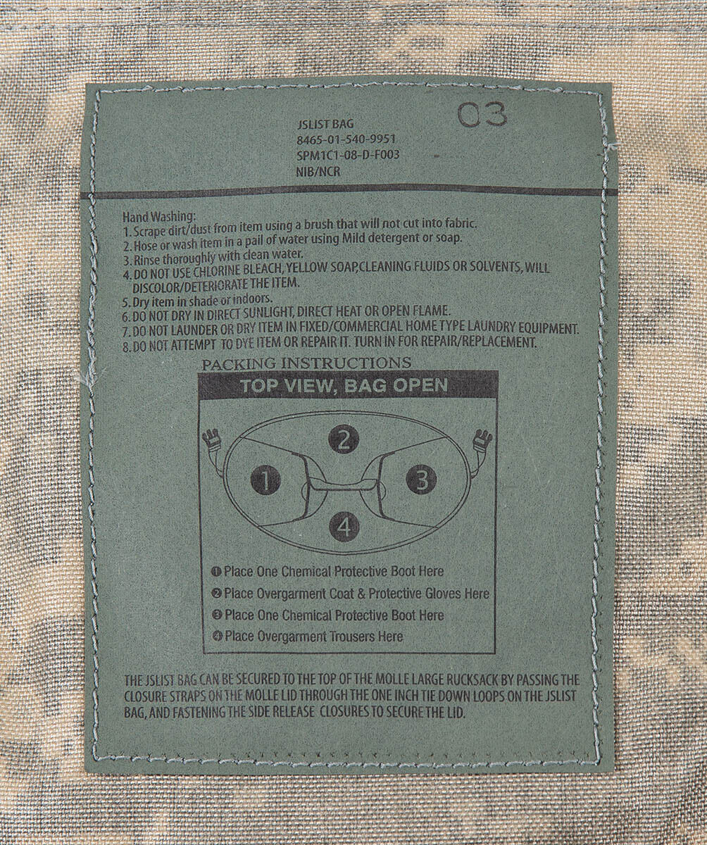 US Original Military Army Bag Combat Nuclear AT-Digital New