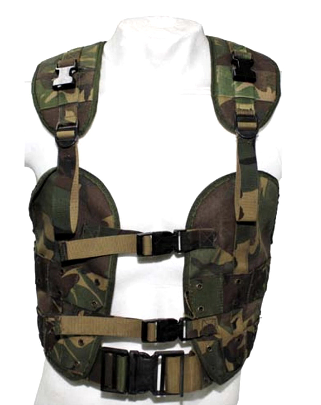 Original Dutch Army Military Vest Tactical NL camo, "Tactical load bearing used