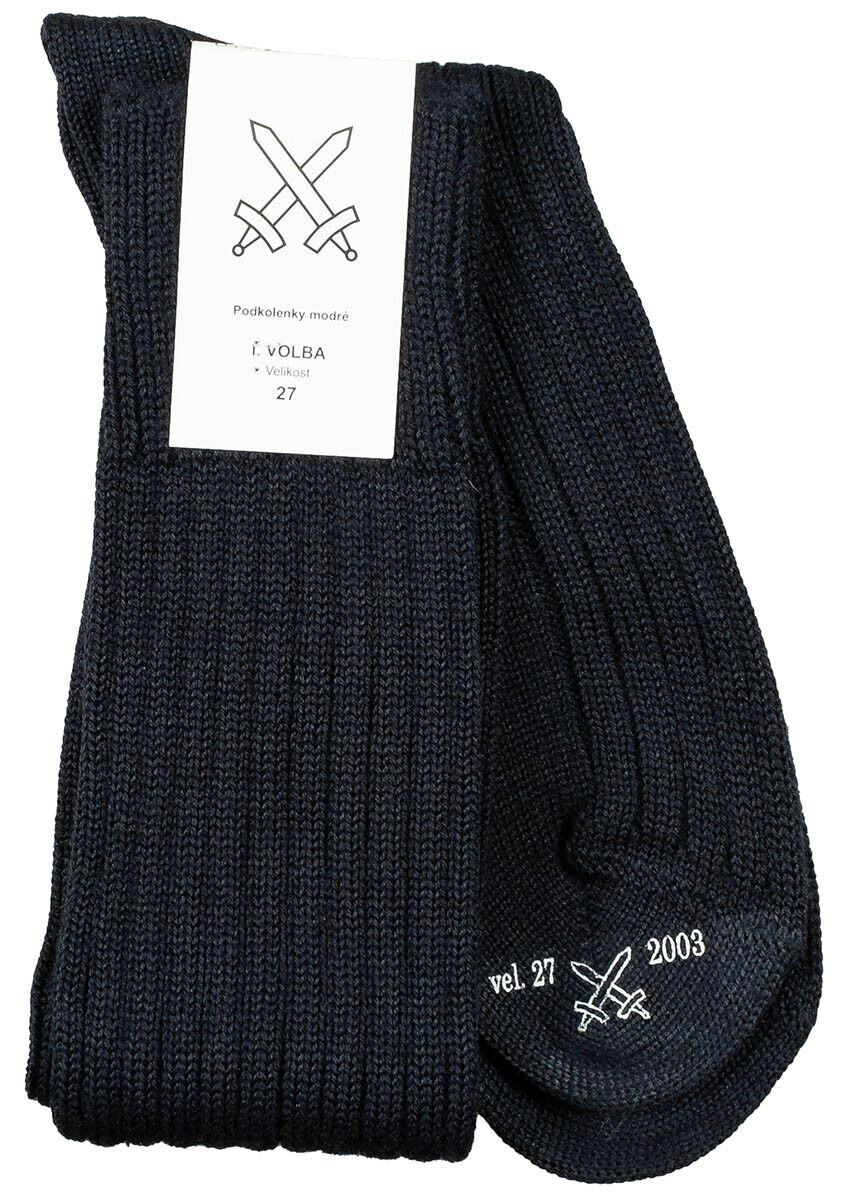 Original CZ Army Military Knee Socks Blue Winter Wool/Polyester New