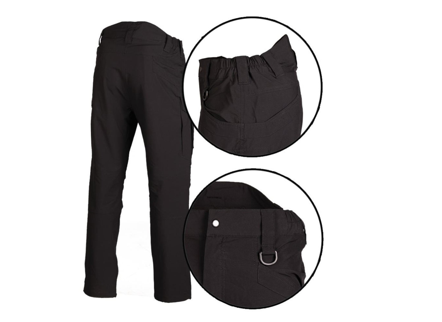 Tactical Military Army Pants Combat Hunting Hiking Trekking Campin Assault Black