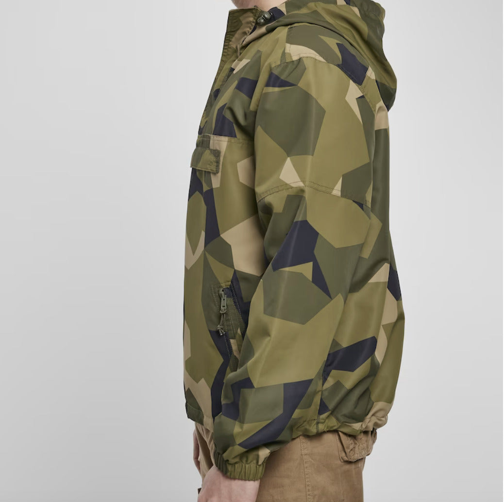 Brandit Jacket Windbreaker Anorak Summer Hoodie Rain Jacket Swedish Woodland
