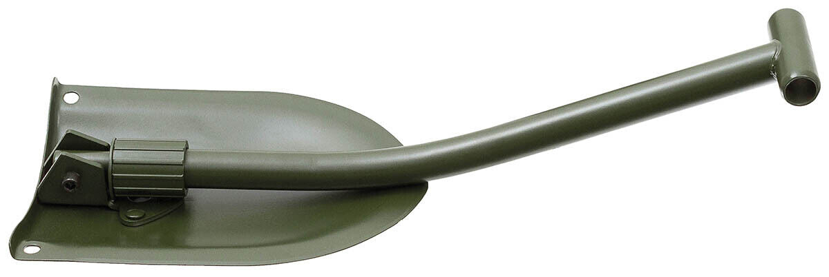 Swedish Folding Spade Steel OD Green 2-Part Curved Shaft Blade Size: 26x18cm